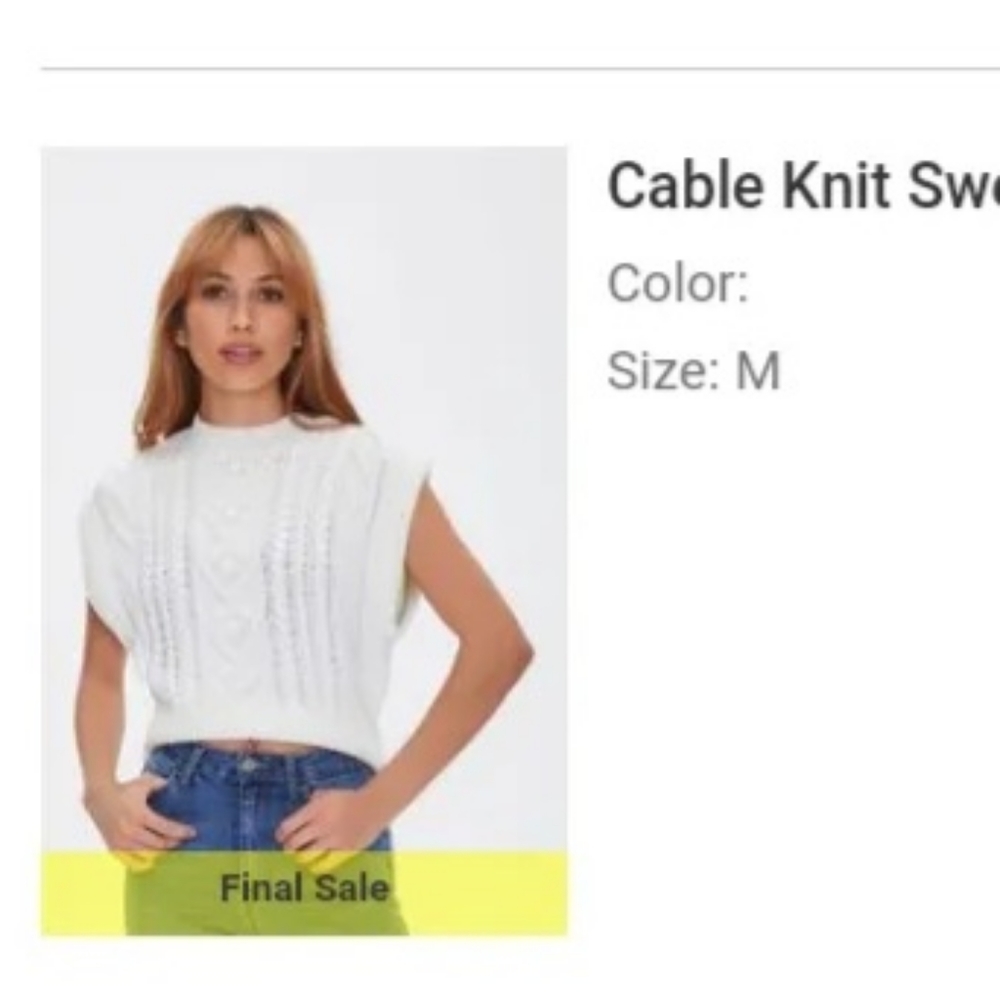Sleeveless Sweater